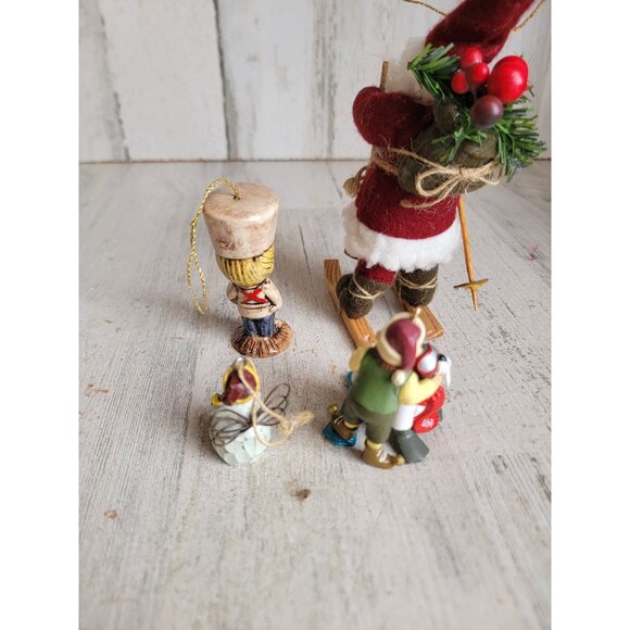 Santa claus coke soldier variety ornament Xmas set vintage - Picture 7 of 9